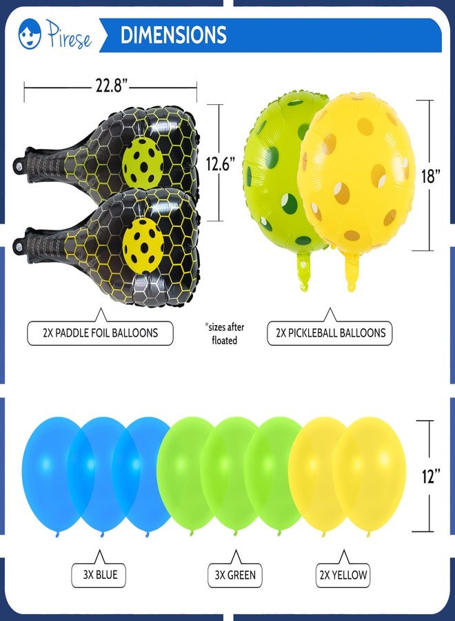 Pirese Pickleball Birthday Decorations, Pickleball Party Supplies with Happy Birthday Banner, Paddle & Pickleball Foil Balloons, Pickleball Party Decor, Pre-Strung Pickleball Decorations for Birthday - Image 4